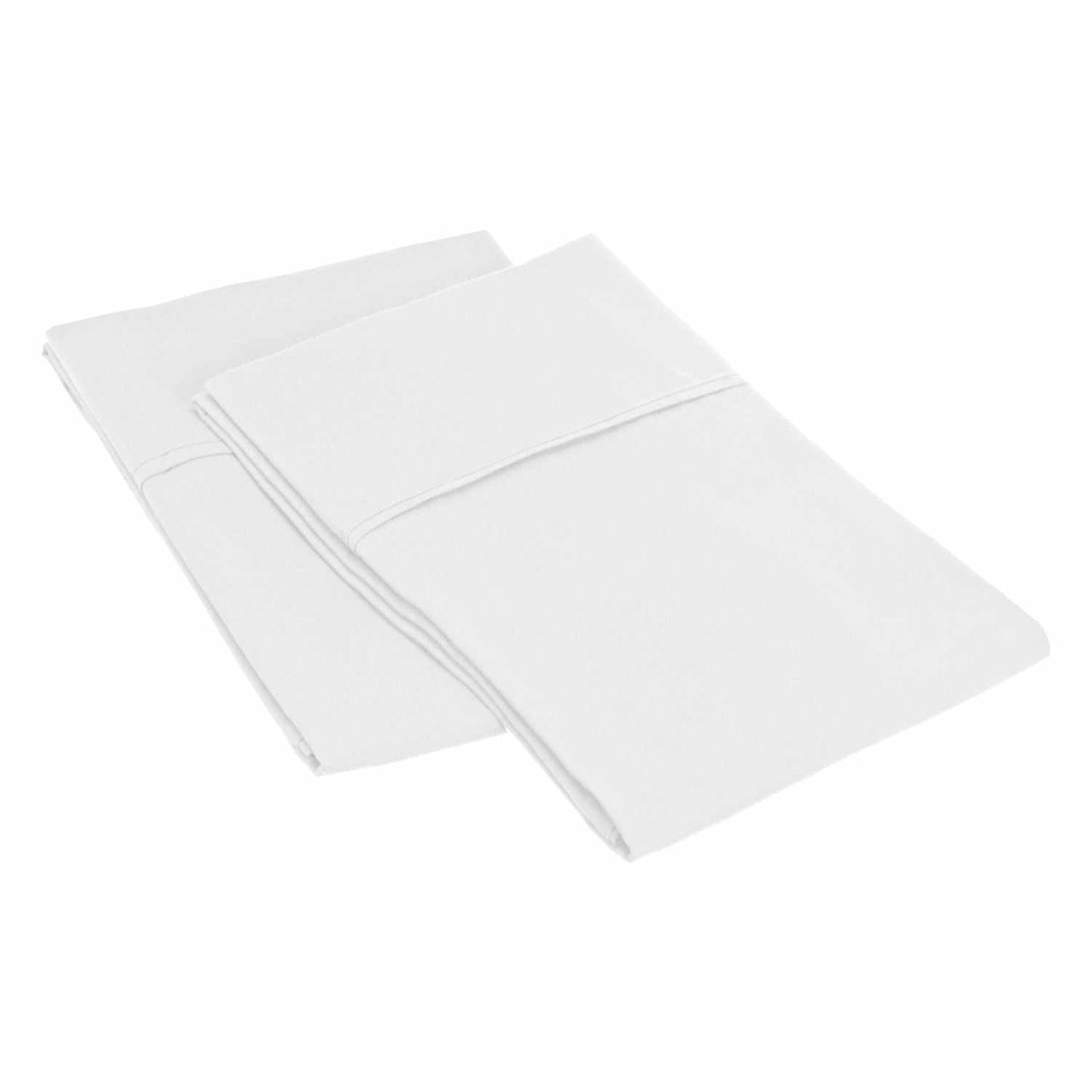 2 Piece Microfiber Wrinkle Resistant Solid Pillowcase Set