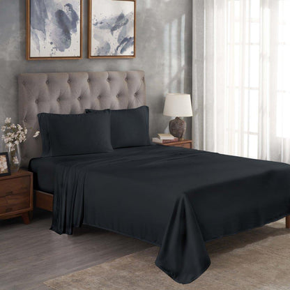 Modal From Beechwood 300 Thread Count Solid Deep Pocket Bed Sheet Set