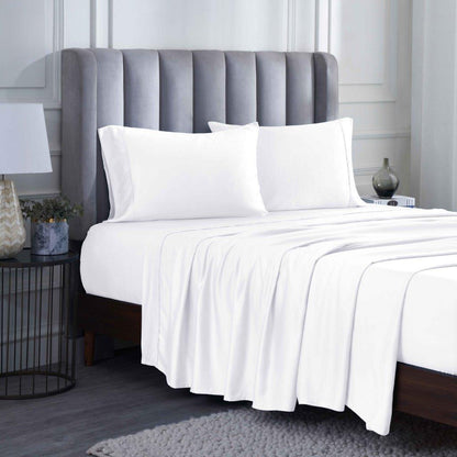 Modal From Beechwood 400 Thread Count Cooling Solid Bed Sheet Set