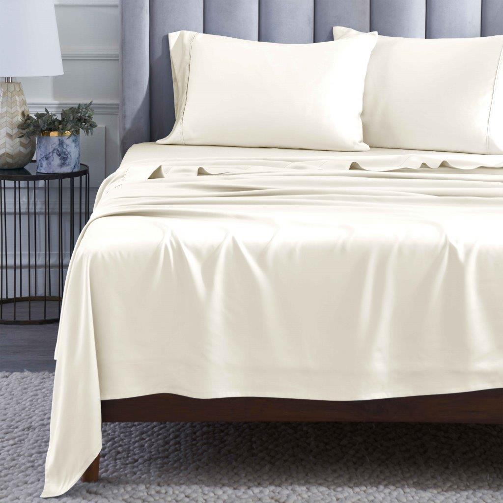 Modal From Beechwood 400 Thread Count Cooling Solid Bed Sheet Set