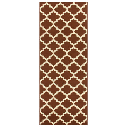 Modern Quatrefoil Geometric Lattice Indoor Area Rug