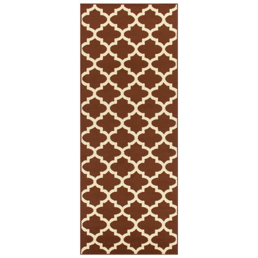 Modern Quatrefoil Geometric Lattice Indoor Area Rug