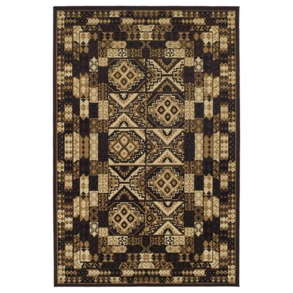 Tribal Geometric Mosaic Indoor Area Rug or Runner Rug
