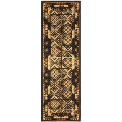 Tribal Geometric Mosaic Indoor Area Rug or Runner Rug