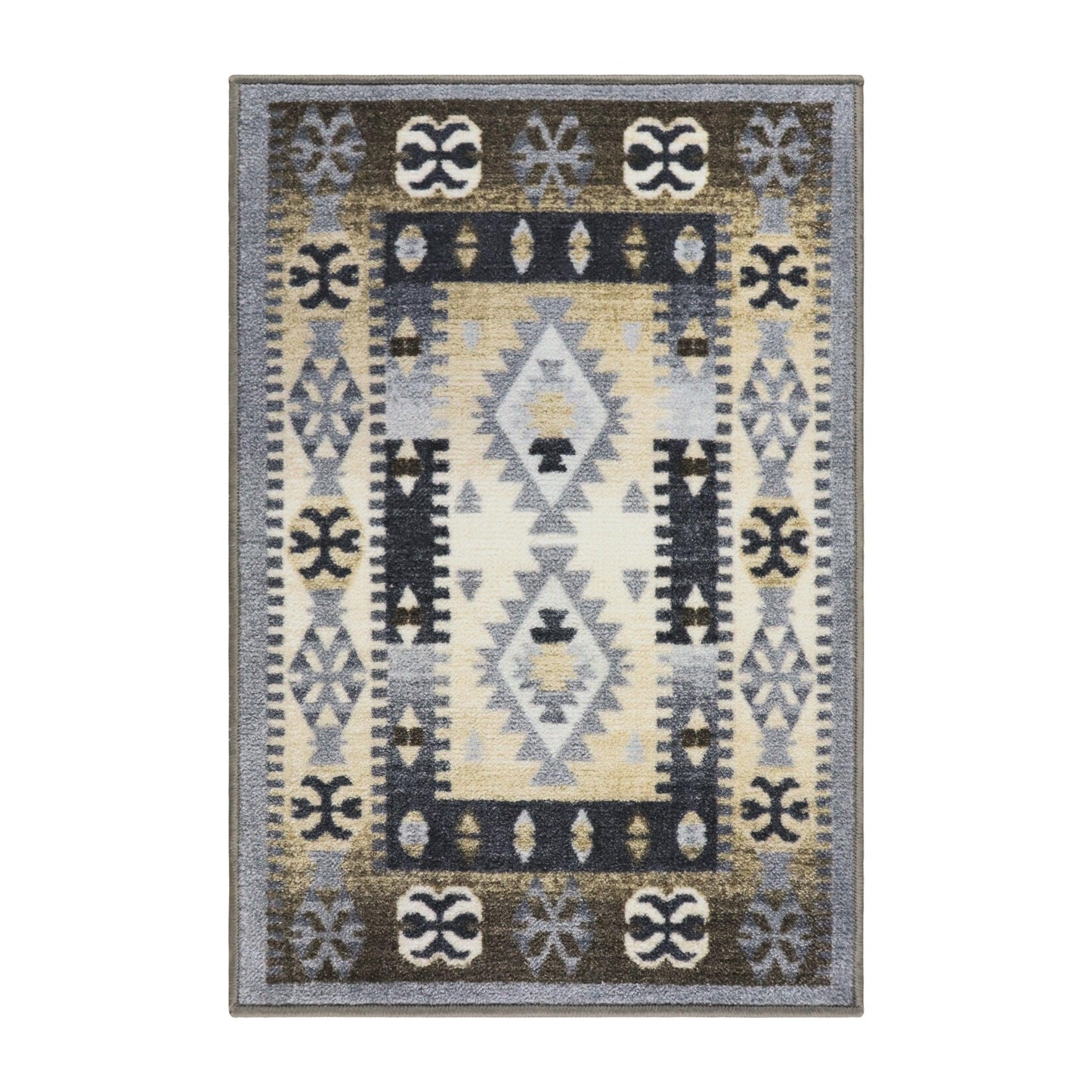 Motega Aztec Non-Slip Indoor Area Rug or Runner