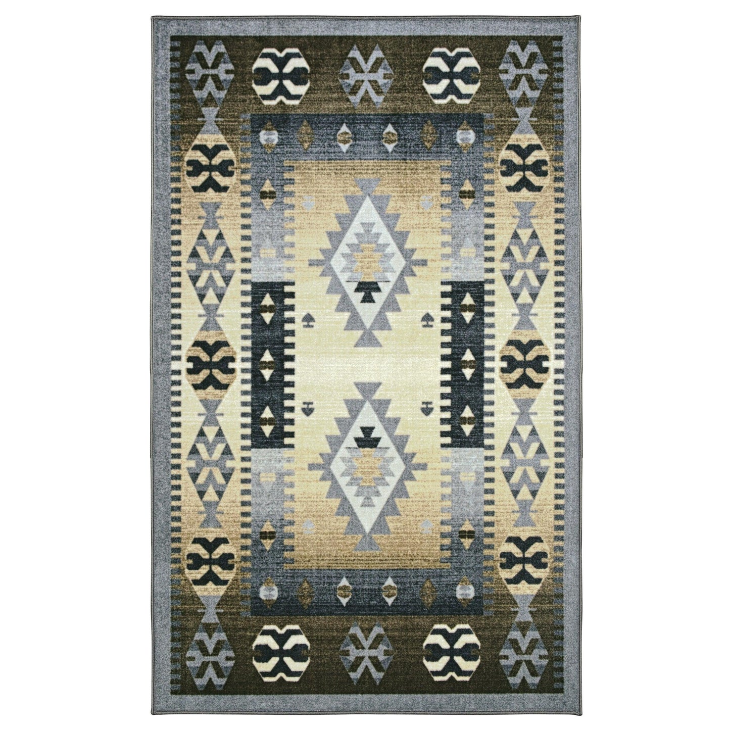 Motega Aztec Non-Slip Indoor Area Rug or Runner
