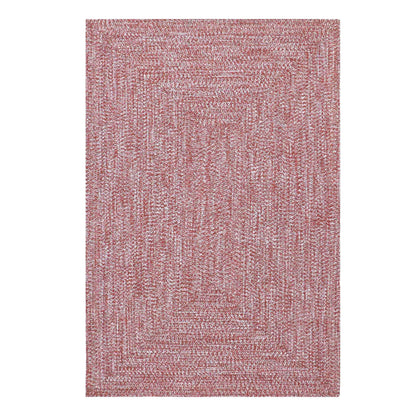 Multi Toned Braided Area Rug Bohemian Indoor Outdoor Rugs