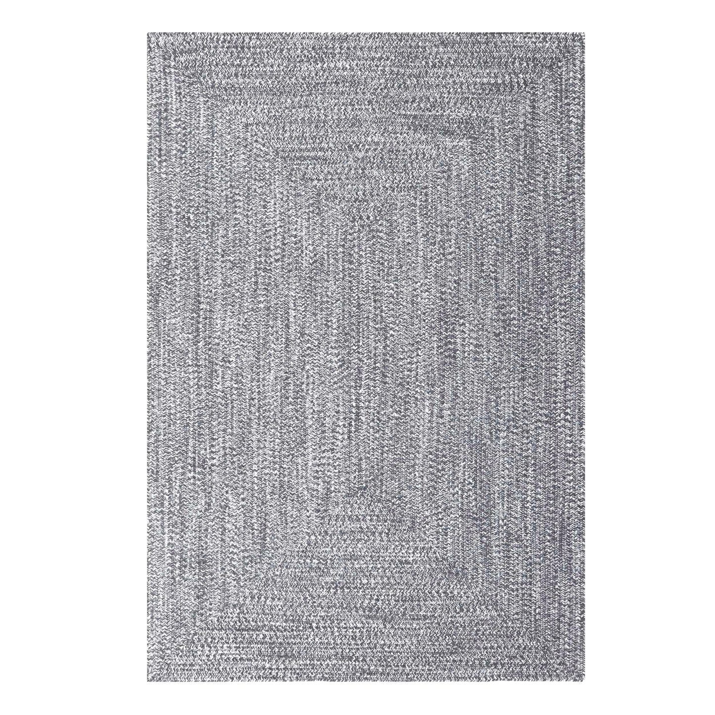 Multi Toned Braided Area Rug Bohemian Indoor Outdoor Rugs