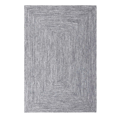 Multi Toned Braided Area Rug Bohemian Indoor Outdoor Rugs