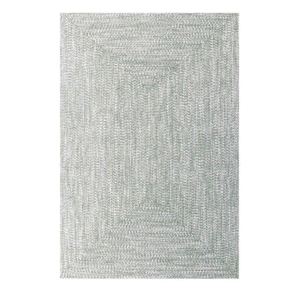 Multi Toned Braided Area Rug Bohemian Indoor Outdoor Rugs