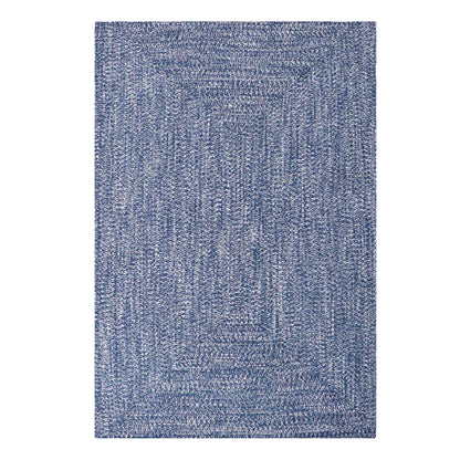Multi Toned Braided Area Rug Bohemian Indoor Outdoor Rugs