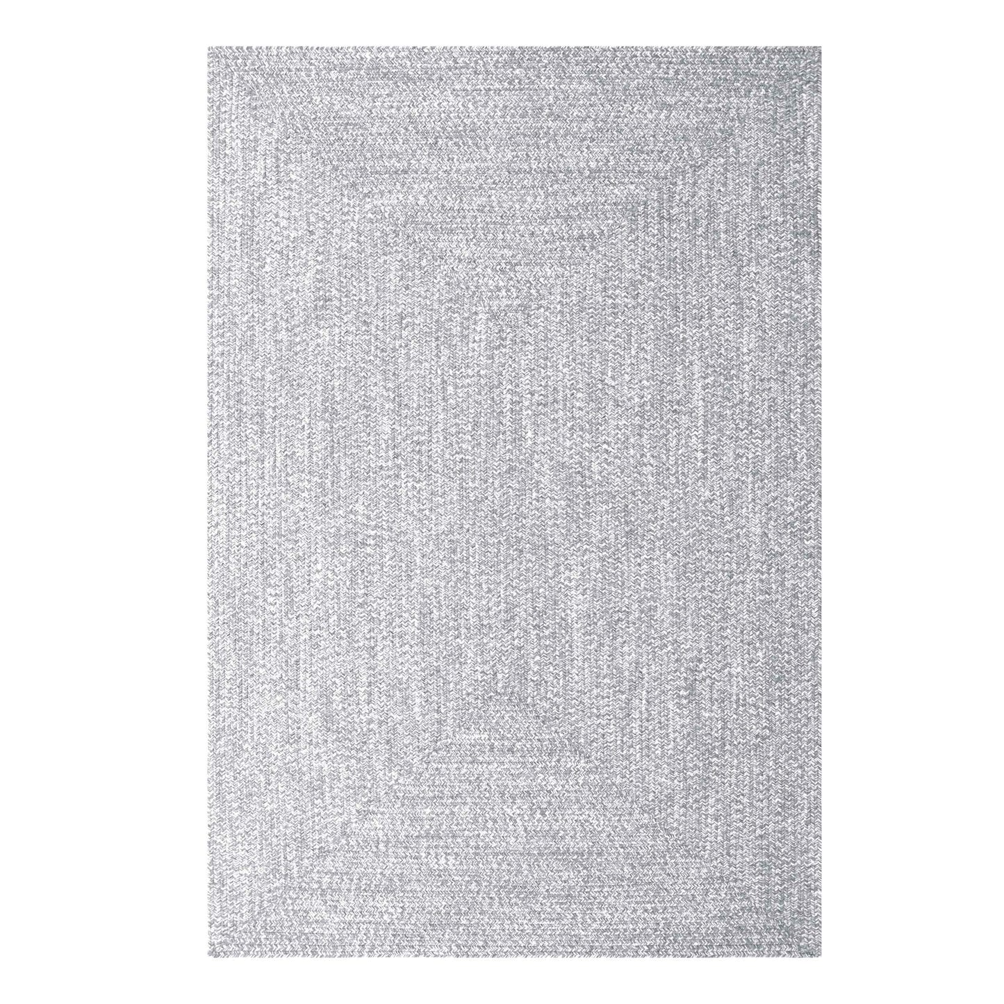 Multi Toned Braided Area Rug Bohemian Indoor Outdoor Rugs