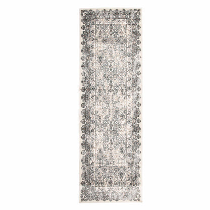 Superior Myel Distressed French Inspired Area Rug - Mulberry