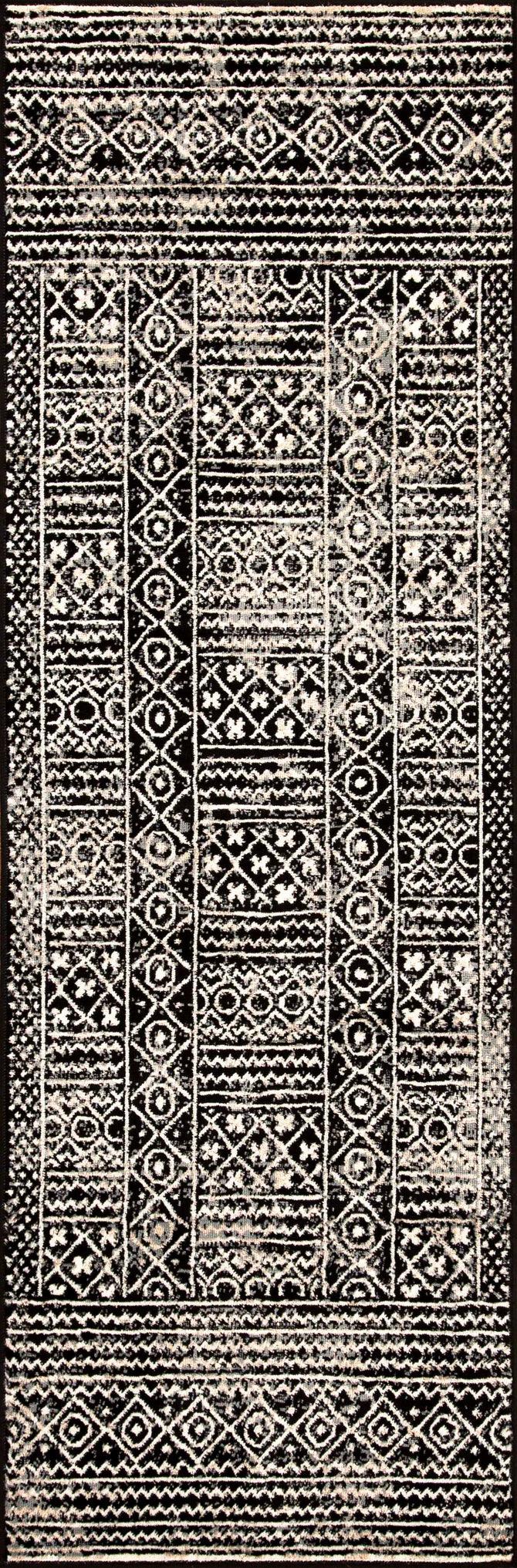 Formal Geometric Border Indoor Area Rug or Runner