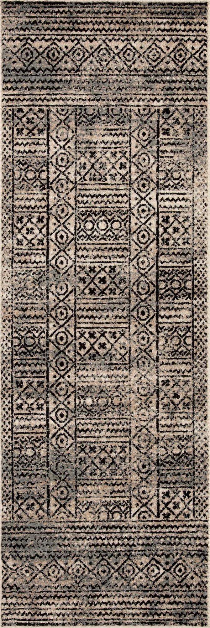 Formal Geometric Border Indoor Area Rug or Runner