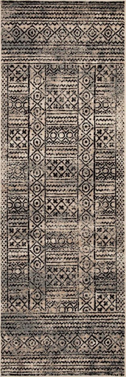 Formal Geometric Border Indoor Area Rug or Runner