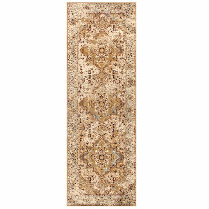 Nysa Oriental Floral and Vines Indoor Farmhouse Area Rug