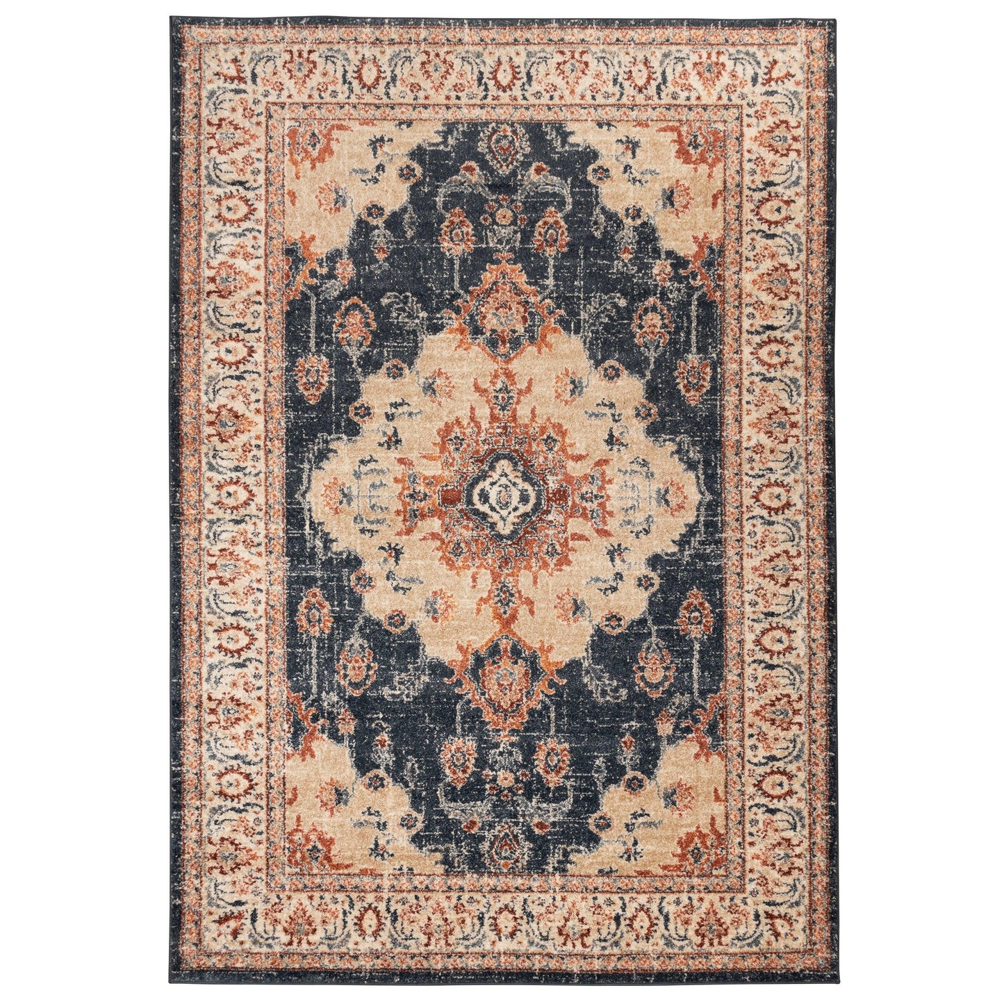 Octavia Vintage Persian Medallion Indoor Area Rug
