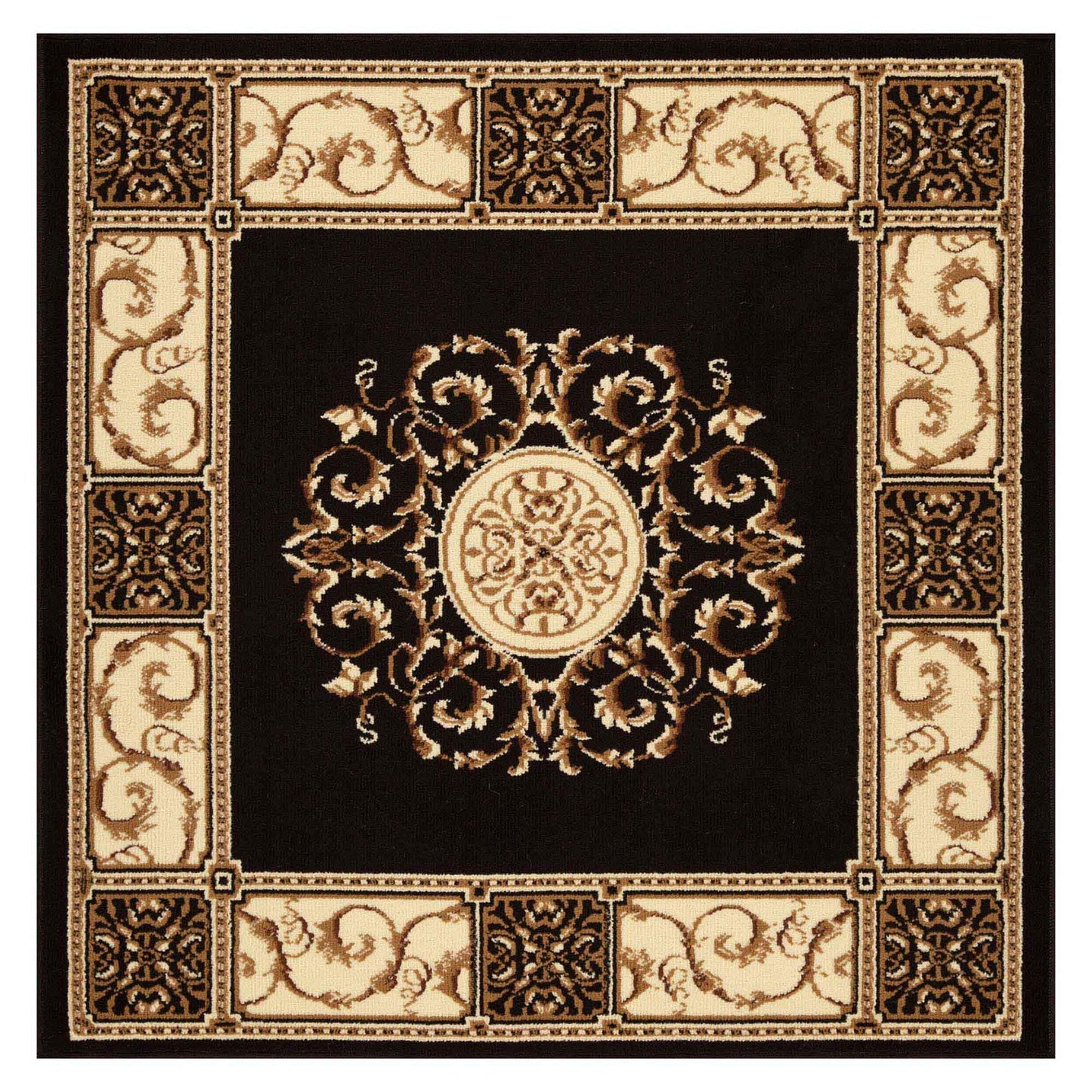Oversized Medallion Modern Bohemian Indoor Area Rug or Runner Rug
