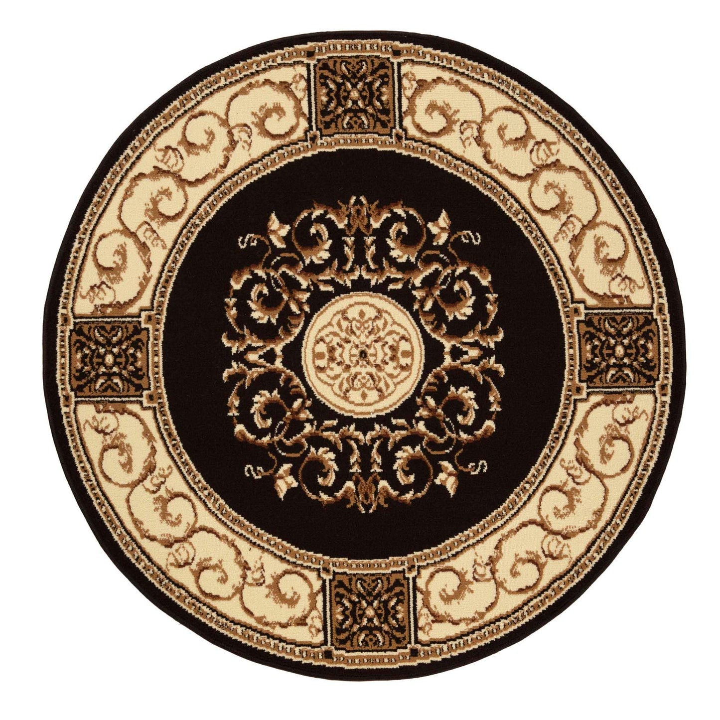 Oversized Medallion Modern Bohemian Indoor Area Rug or Runner Rug