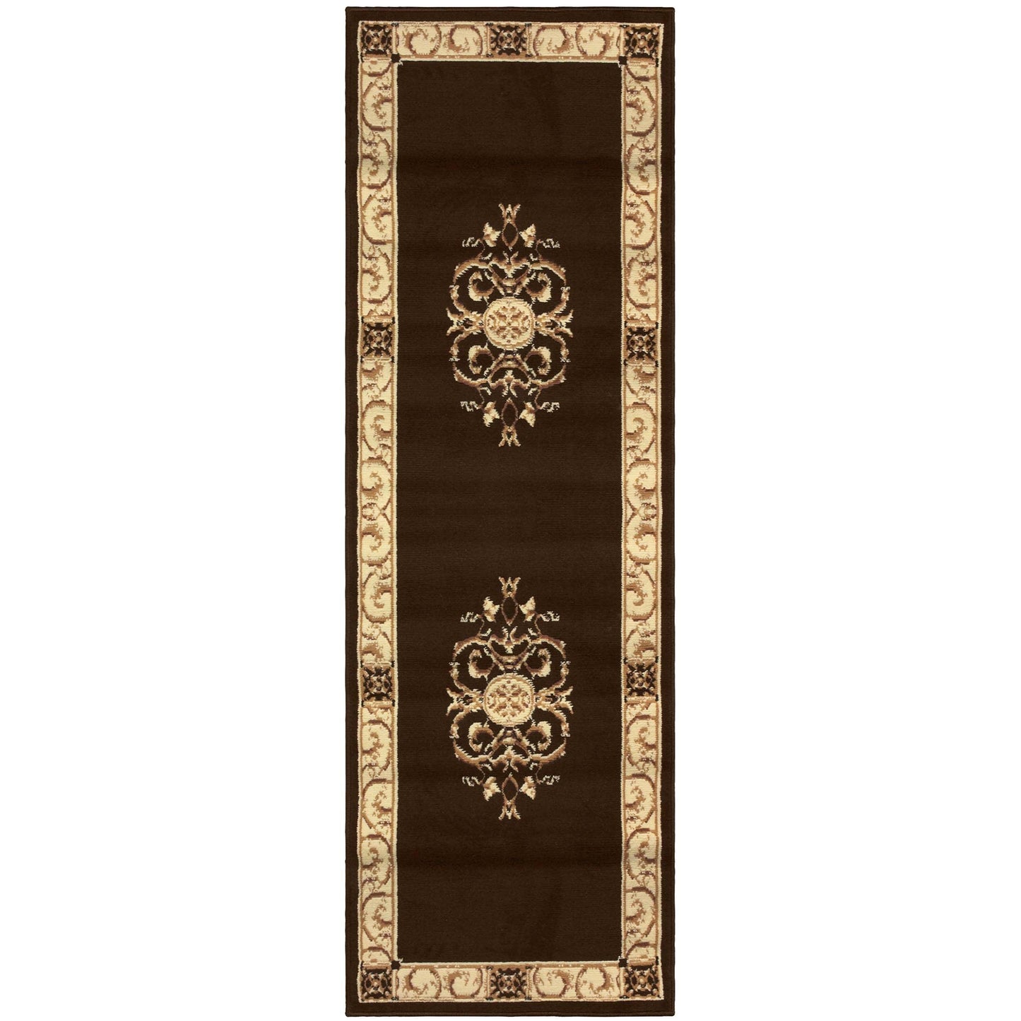 Oversized Medallion Modern Bohemian Indoor Area Rug or Runner Rug