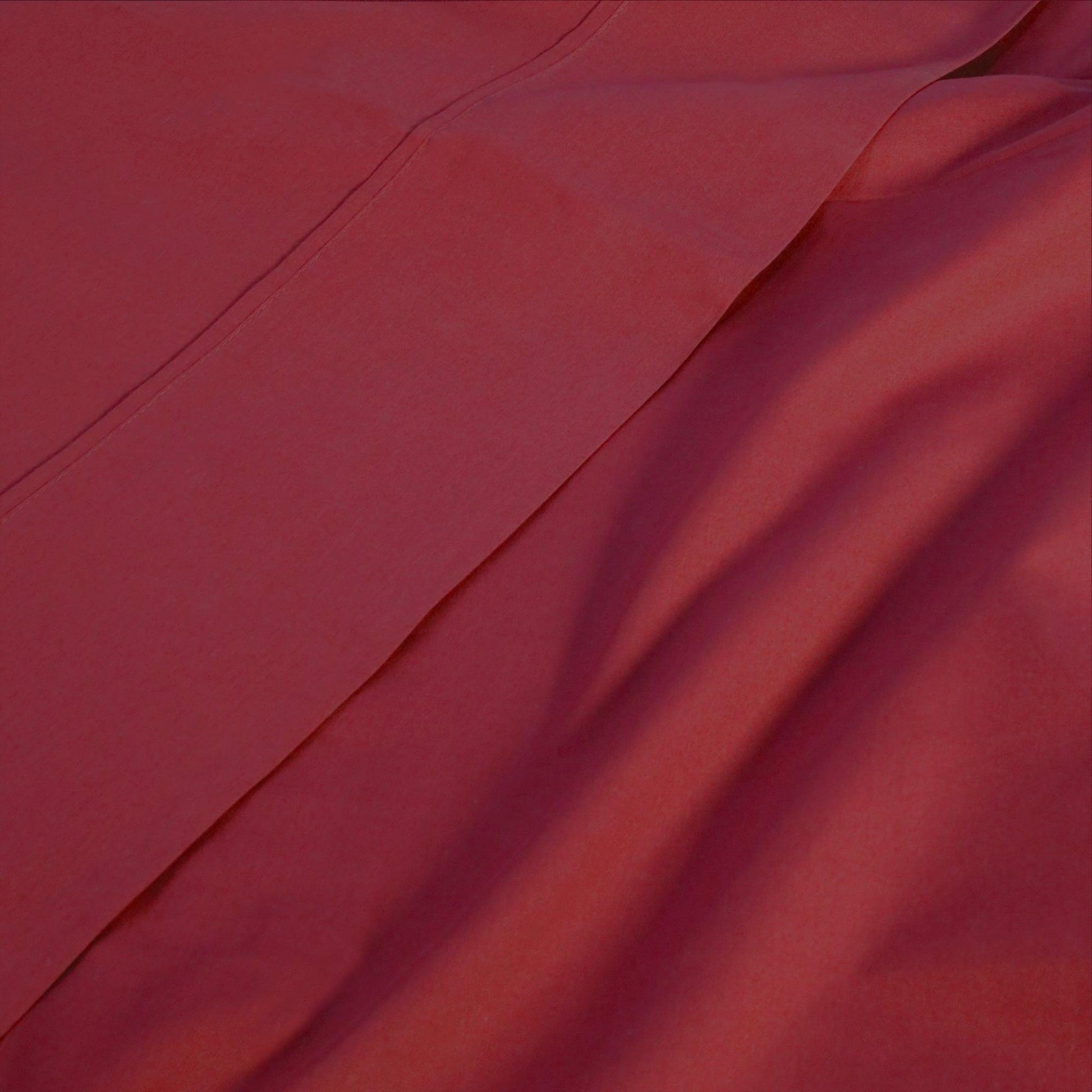 Superior 100% Cotton Percale 300 Thread Count Sheet Set - Burgundy