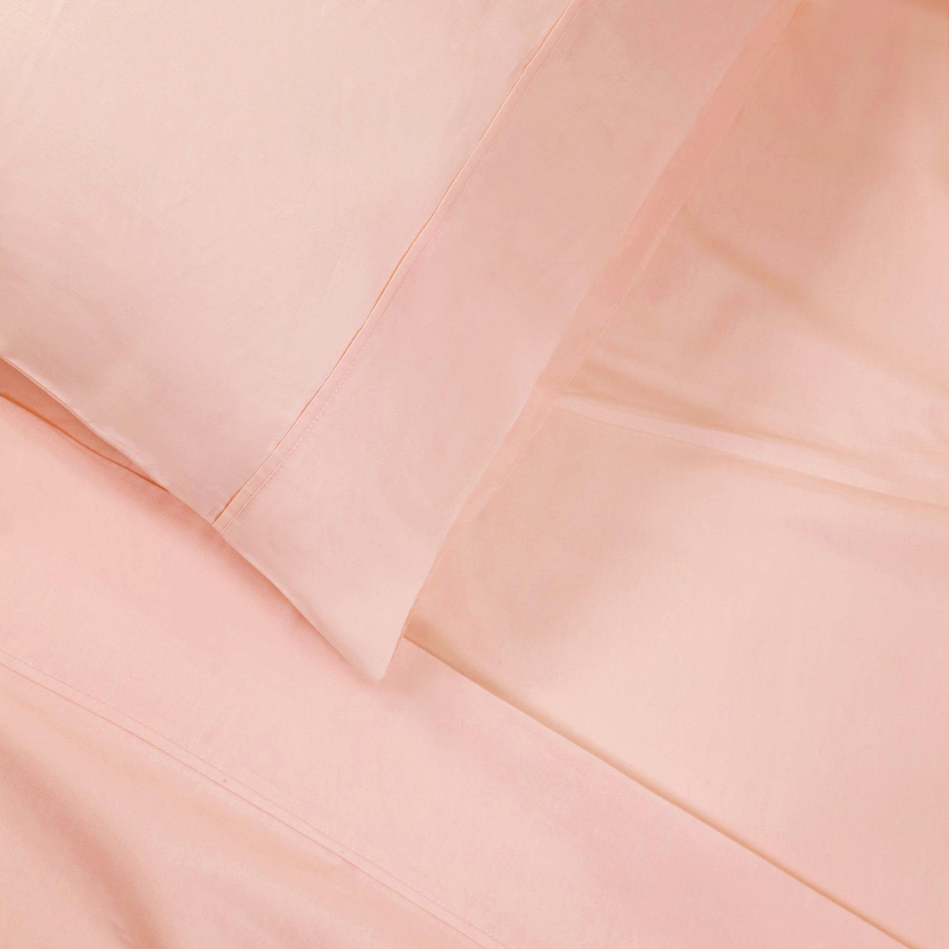 Superior 100% Cotton Percale 300 Thread Count Sheet Set - Blush