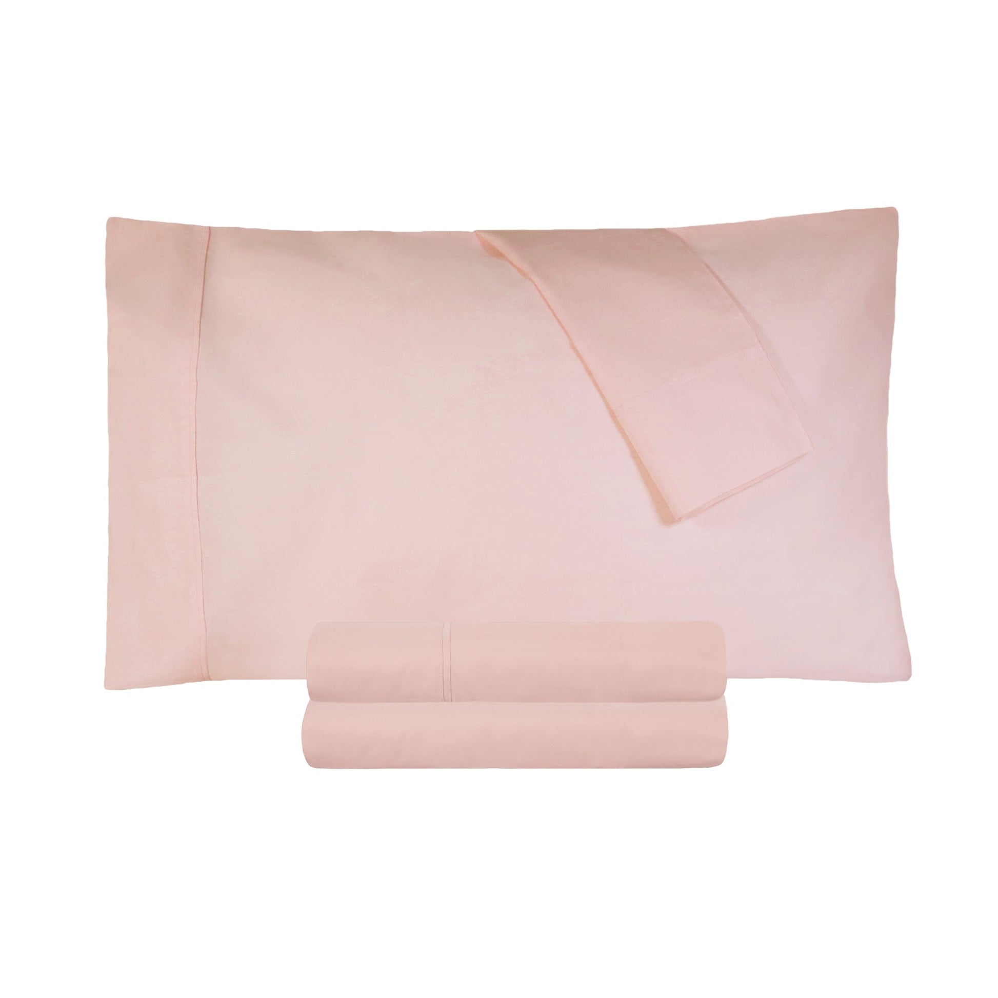 Superior 100% Cotton Percale 300 Thread Count Sheet Set - Blush