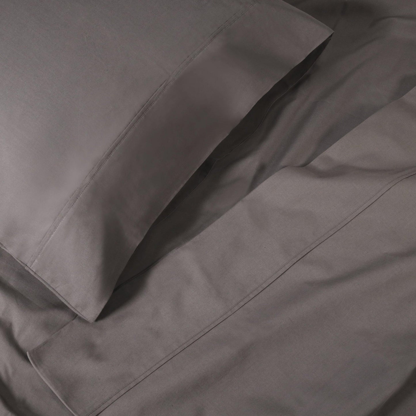Superior 100% Cotton Percale 300 Thread Count Sheet Set - Grey
