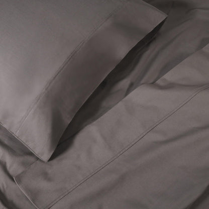 Superior 100% Cotton Percale 300 Thread Count Sheet Set - Grey