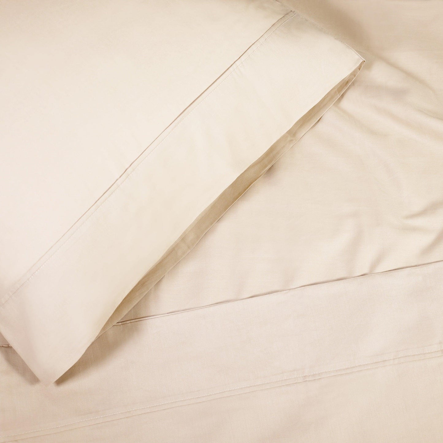 Superior 100% Cotton Percale 300 Thread Count Sheet Set - Ivory
