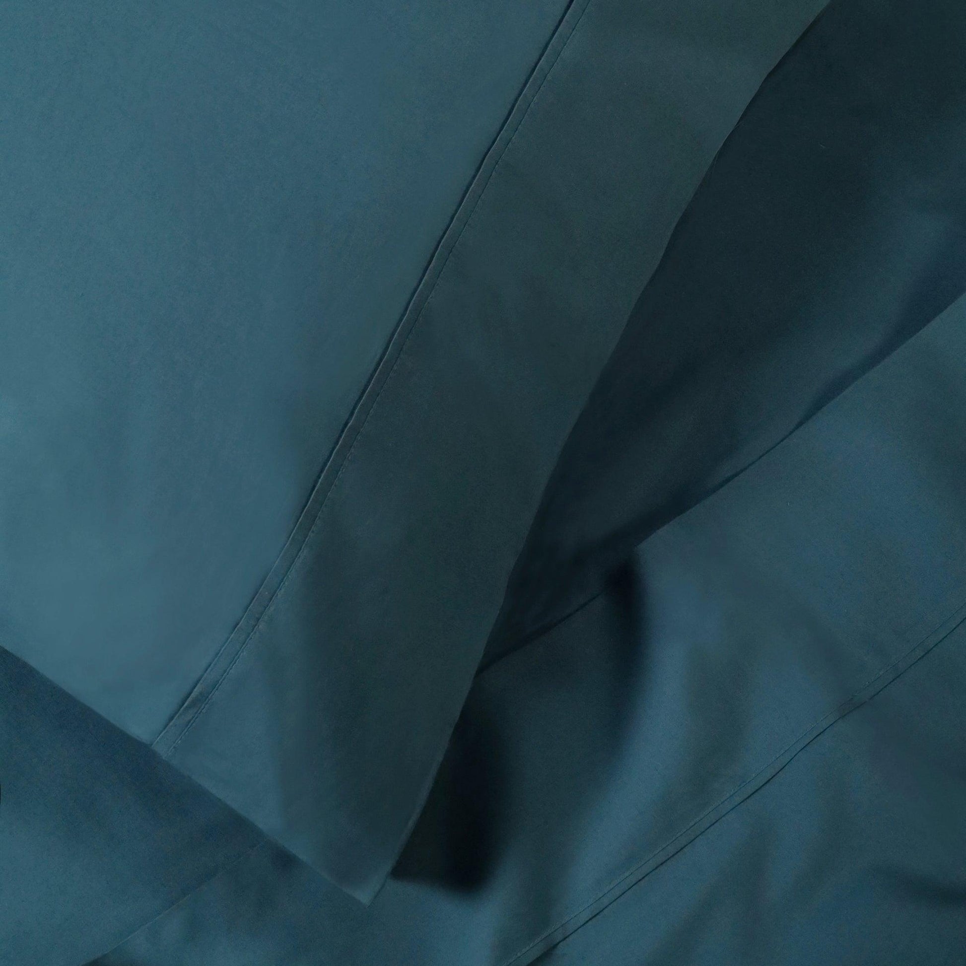Superior 100% Cotton Percale 300 Thread Count Sheet Set - Navy Blue