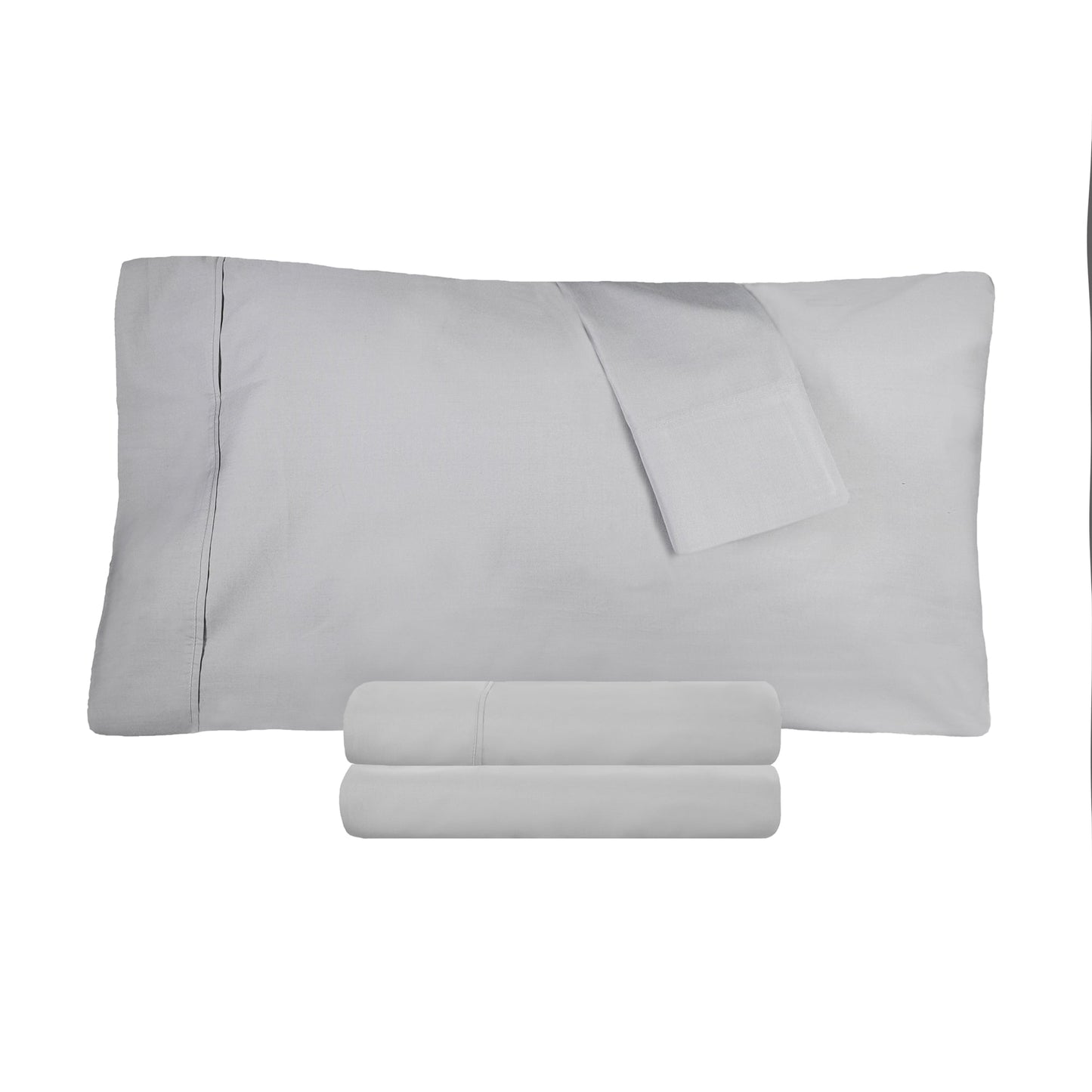 Superior 100% Cotton Percale 300 Thread Count Sheet Set - Platinum
