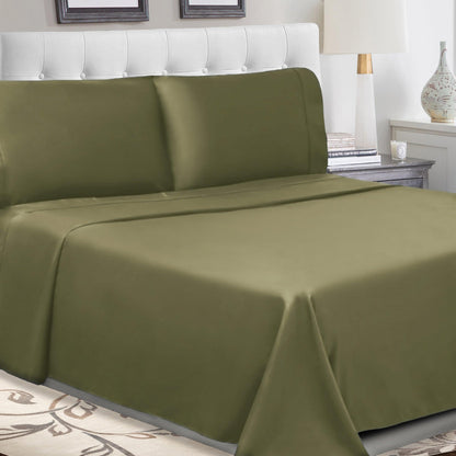 Superior 100% Cotton Percale 300 Thread Count Sheet Set - Sage