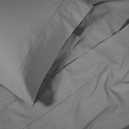 Superior 100% Cotton Percale 300 Thread Count Sheet Set - Smoked Pearl
