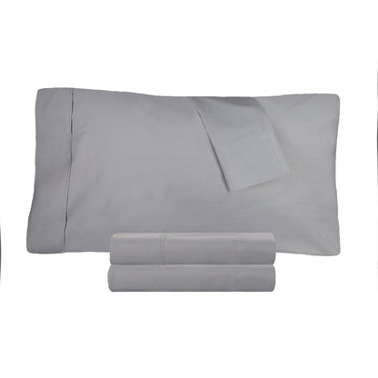 Superior 100% Cotton Percale 300 Thread Count Sheet Set - Smoked Pearl