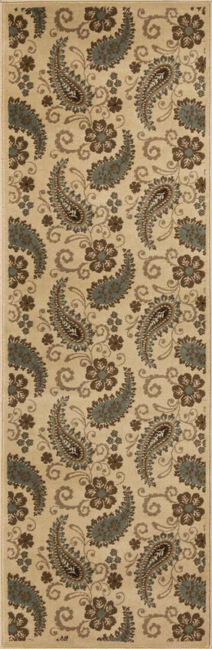 Parkway Vintage Floral Indoor Area Rug or Runner Rug