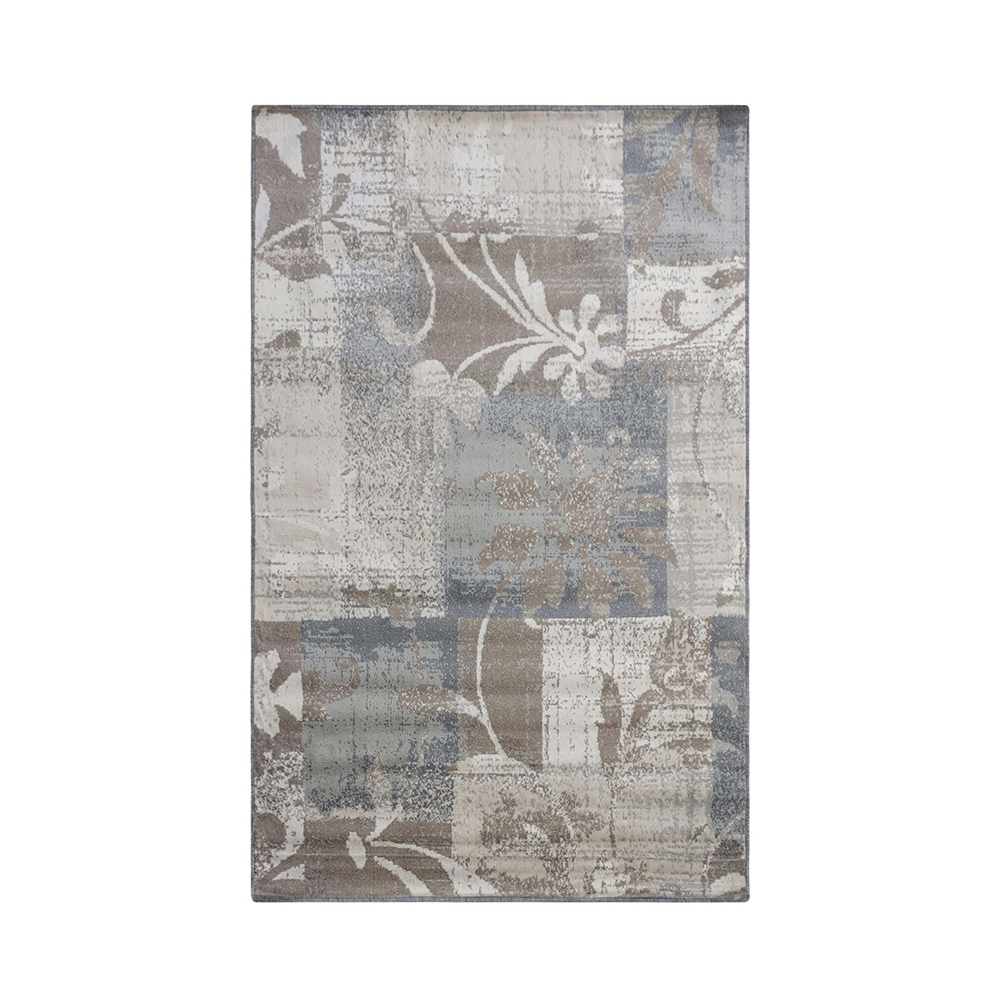 Pastiche Contemporary Floral Patchwork Indoor Area Rug or Runner