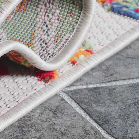 Superior Siesta Botanical Leaves Modern Indoor Outdoor Area Rug or Runner Rug 