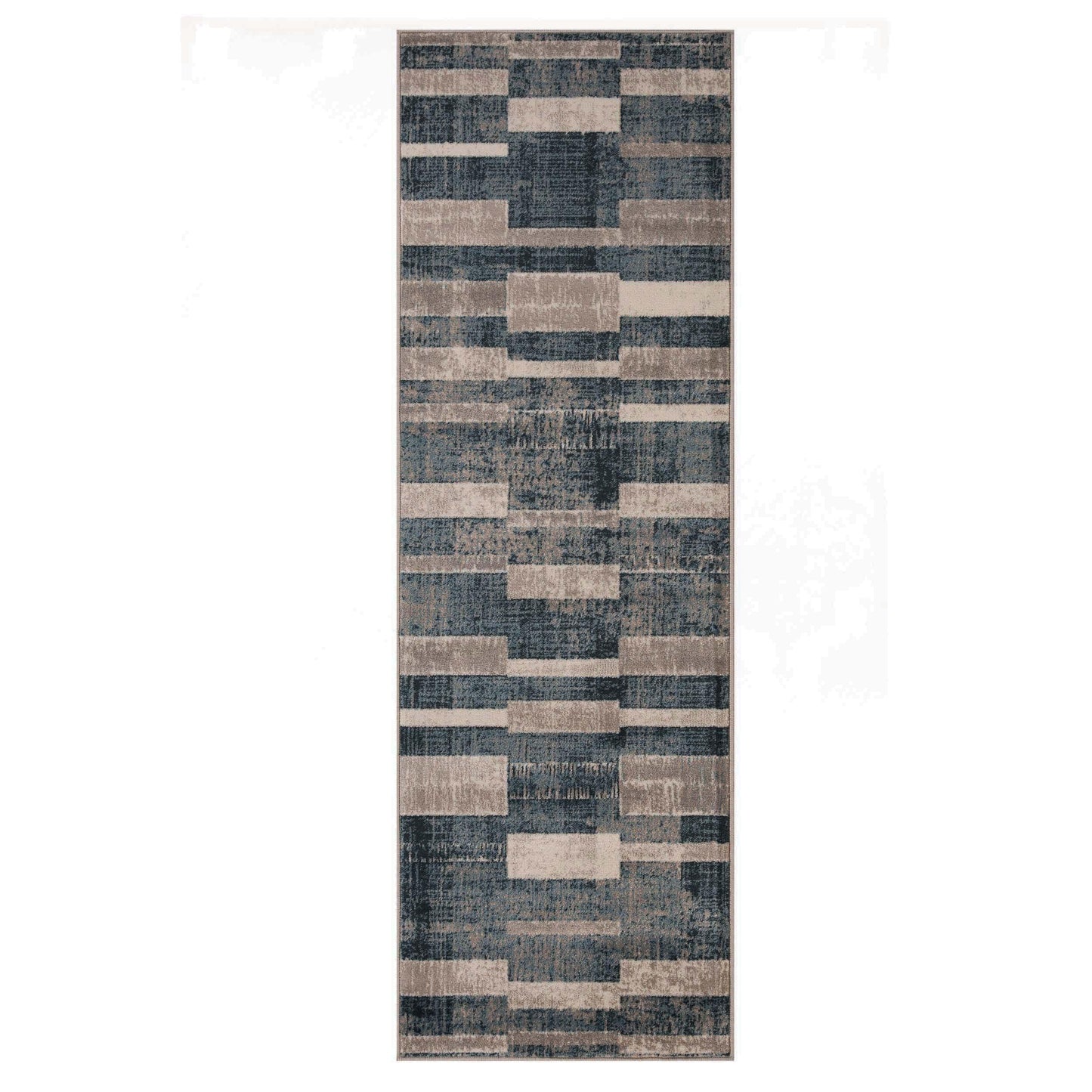 Radko Modern Striped Indoor Area Rug or Runner Rug