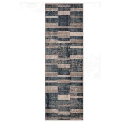 Radko Modern Striped Indoor Area Rug or Runner Rug