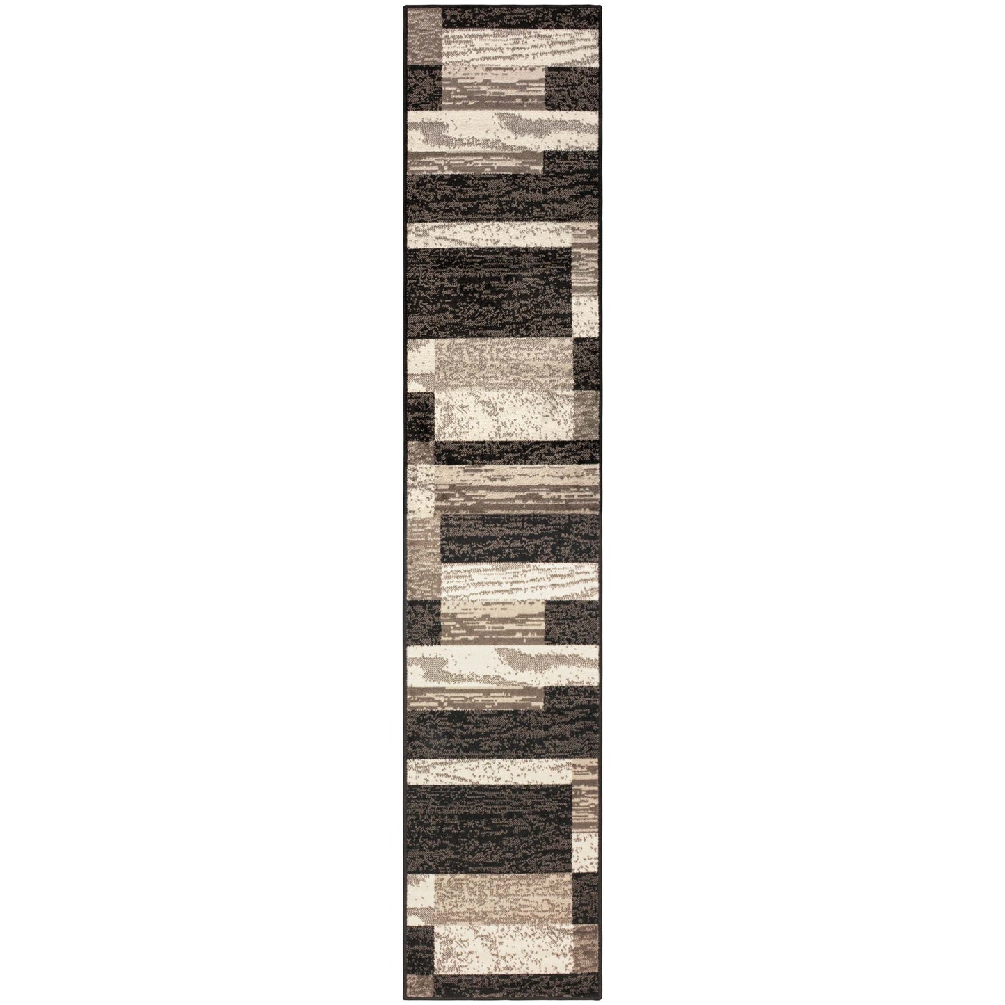 Rockwood Modern Geometric Patchwork Indoor Area Rug or Runner