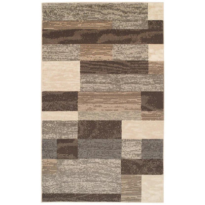 Rockwood Modern Geometric Patchwork Indoor Area Rug or Runner