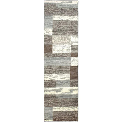 Rockwood Modern Geometric Patchwork Indoor Area Rug or Runner