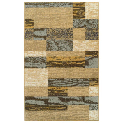 Rockwood Modern Geometric Patchwork Indoor Area Rug or Runner