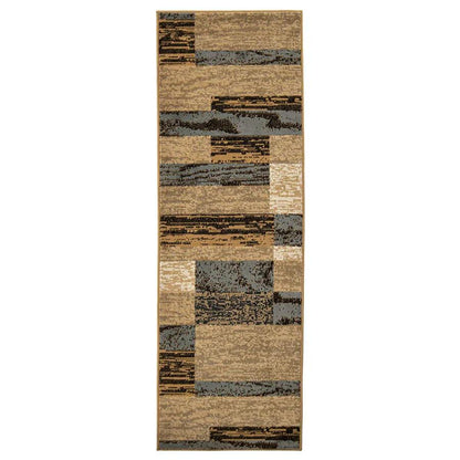 Rockwood Modern Geometric Patchwork Indoor Area Rug or Runner