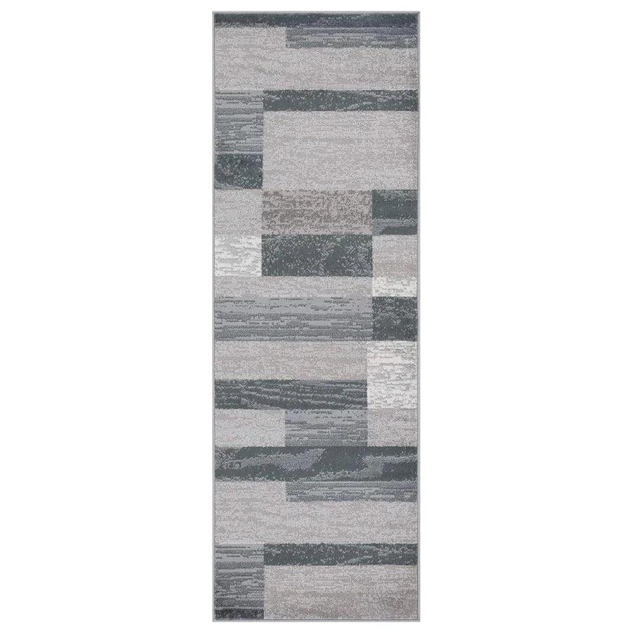 Rockwood Modern Geometric Patchwork Indoor Area Rug or Runner