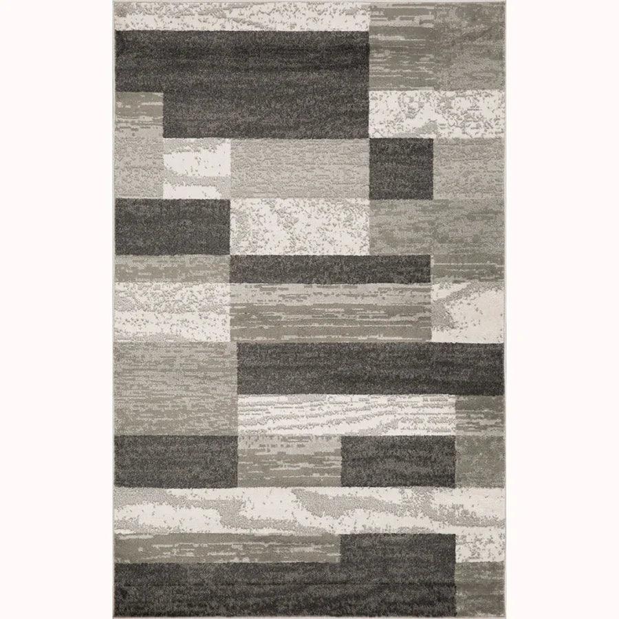 Rockwood Modern Geometric Patchwork Indoor Area Rug or Runner