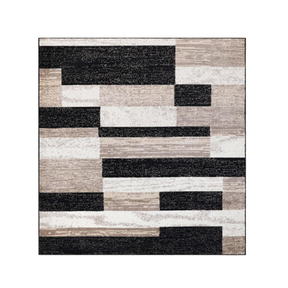 Rockwood Modern Geometric Patchwork Indoor Area Rug or Runner