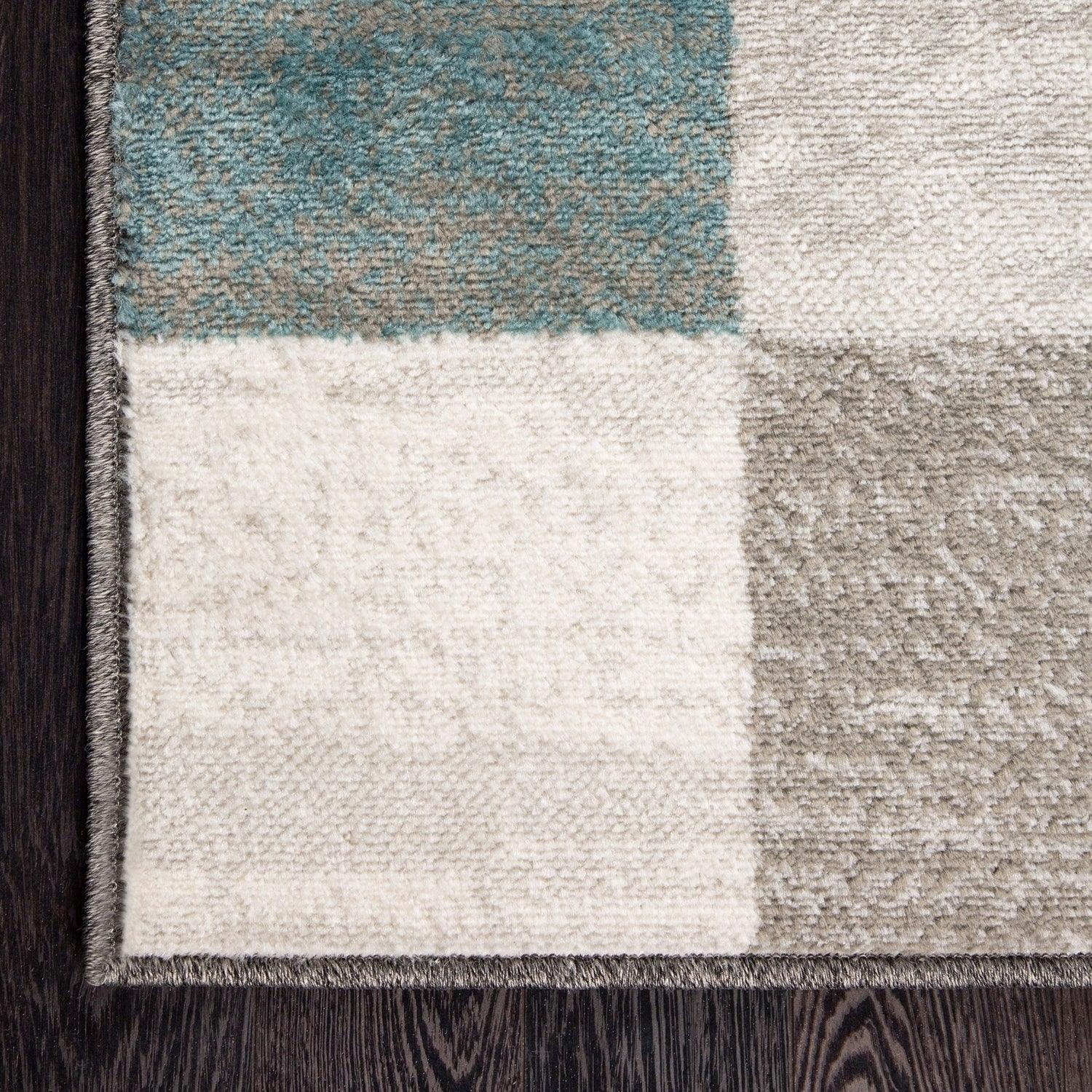  Superior Rockaway Geometric Checkered Rivulet Transitional Area Rug -  Rivulet
